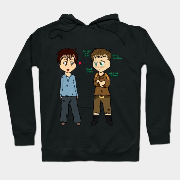 Gally C'Mon - Gally and Thomas - The Maze Runner Hoodie by oh_shoot_arts